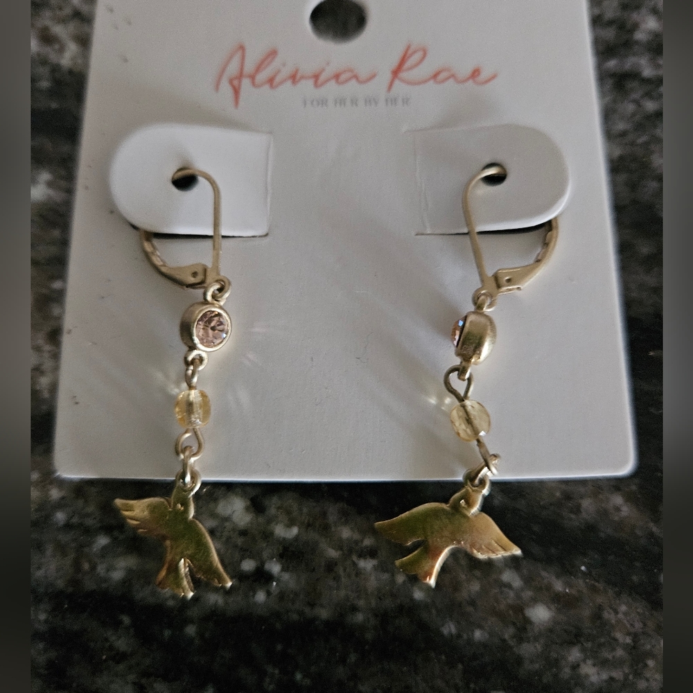 Olivia Rae Gold Bird Earrings